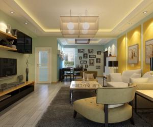 襄阳95平2室2厅装修效果图