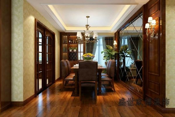 美式风格餐厅装修设计